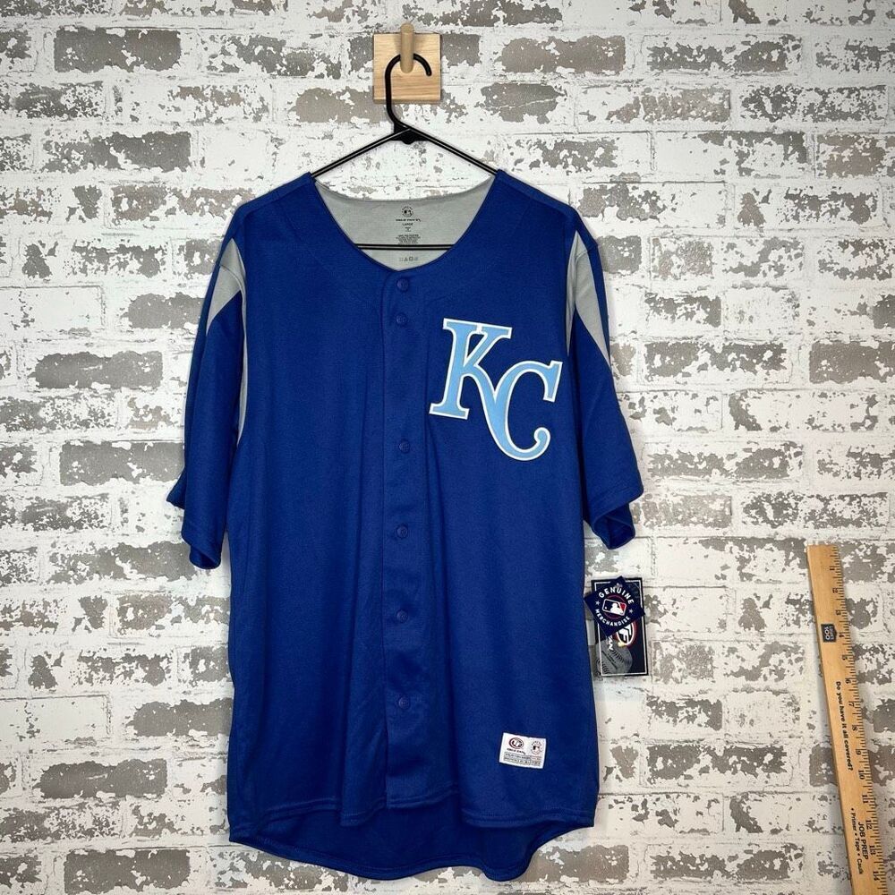 True fan Kansas City royals baseball jersey